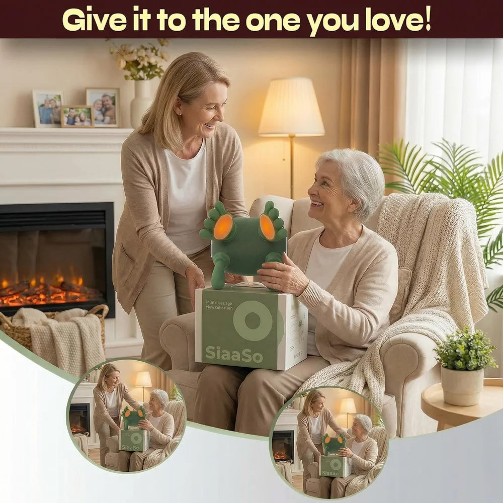SiaaSoo Neck and Shoulder Massager - Five-Finger Deep Tissue with Hot Compress