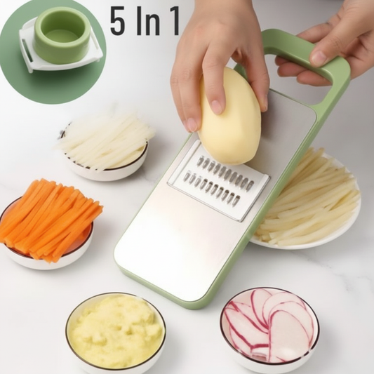 5-in-1 Vegetable Slicer & Grater – Multi-Blade Mandoline