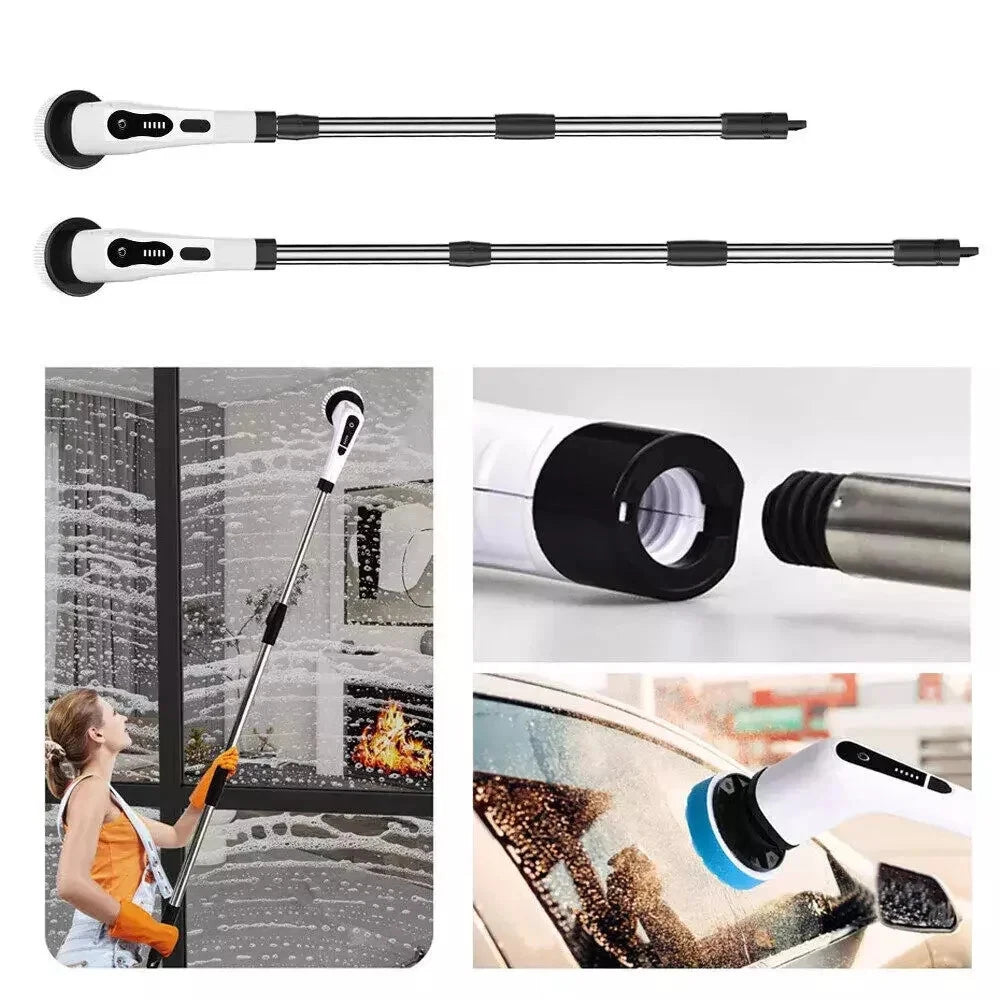 Electric Spin Scrubber – 9-in-1 Cordless Cleaning Brush with Extendable Handle