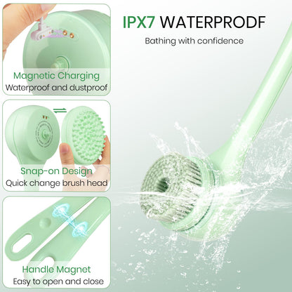 5-in-1 Electric Body Bath Brush – 12000 RPM | 5 Brush Heads | Rechargeable