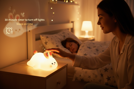 Bunny Night Light – Cute Silicone LED Lamp for Kids
