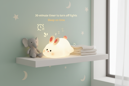 Bunny Night Light – Cute Silicone LED Lamp for Kids