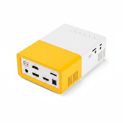 YG300 Pro Mini LED Projector back ports view