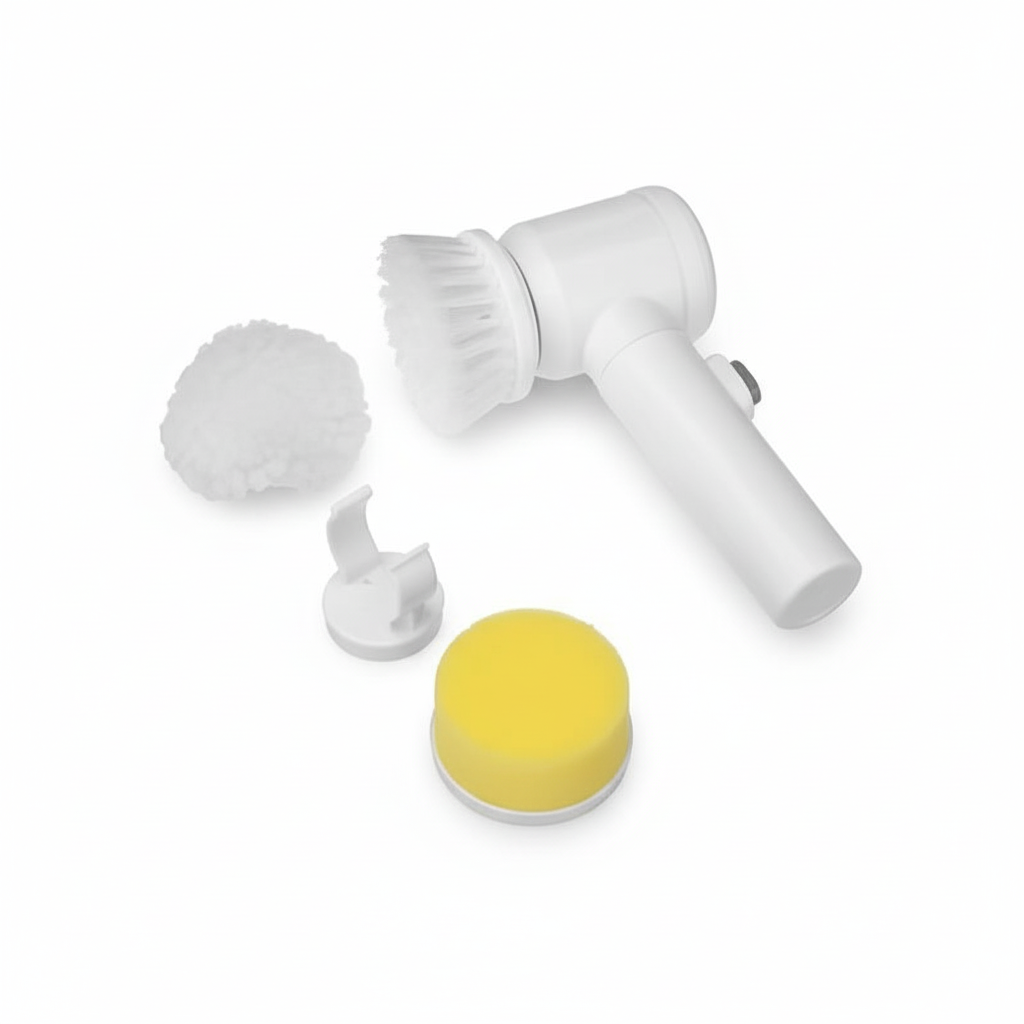 Magic Brush 5-in-1 Electric Cleaning Brush – Cordless, Rechargeable, 3 Brush Heads
