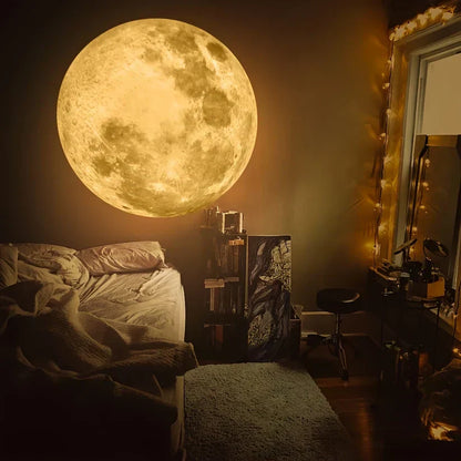 Galaxy Moon & Planet Projector Light – USB LED Night Light