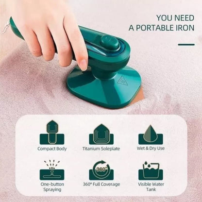 Portable Mini Iron with Spray – Dry & Wet Ironing