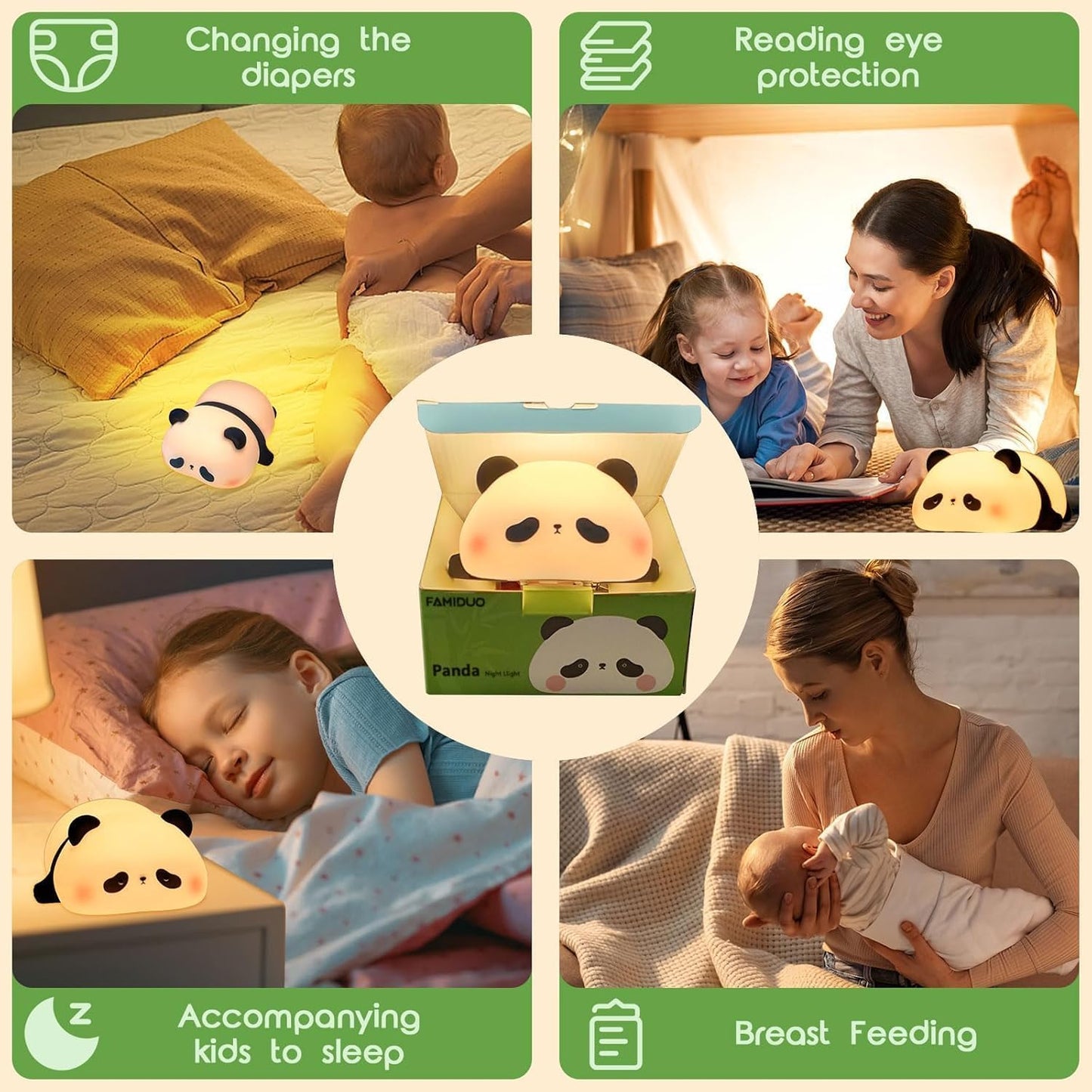 Panda Silicone Night Light – Eid Gift Special 🐼