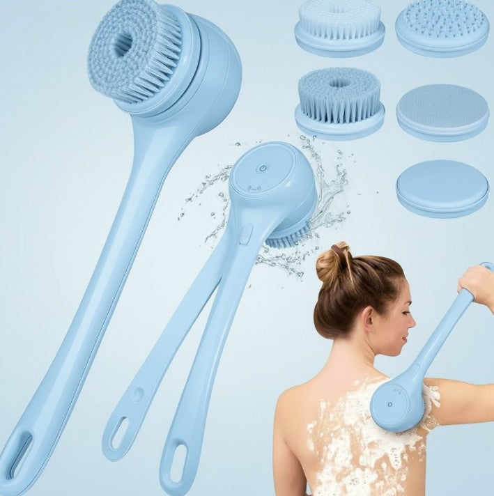 5-in-1 Electric Body Bath Brush – 12000 RPM | 5 Brush Heads | Rechargeable