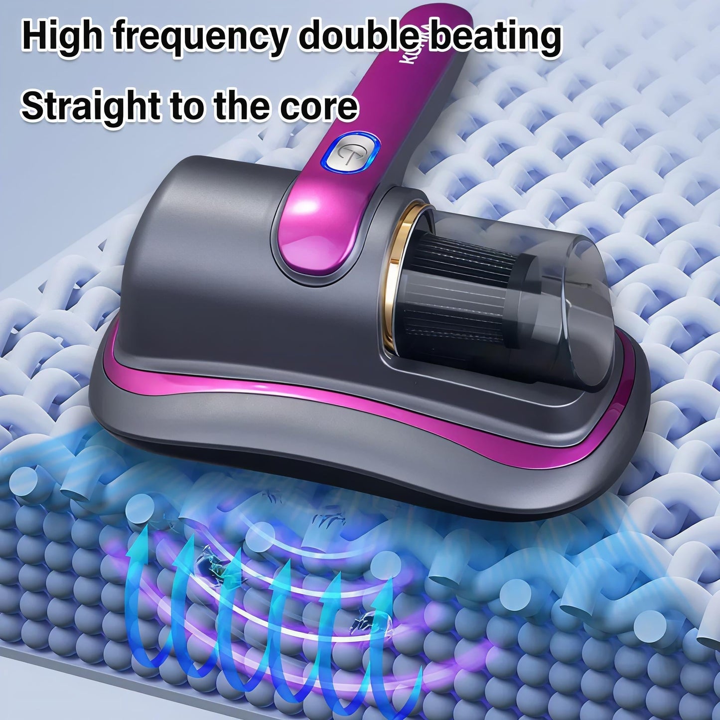 UV Mite Vacuum Cleaner — High Frequency Double Beating, Cordless & Rechargeable