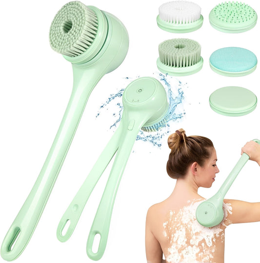 5-in-1 Electric Body Bath Brush – 12000 RPM | 5 Brush Heads | Rechargeable