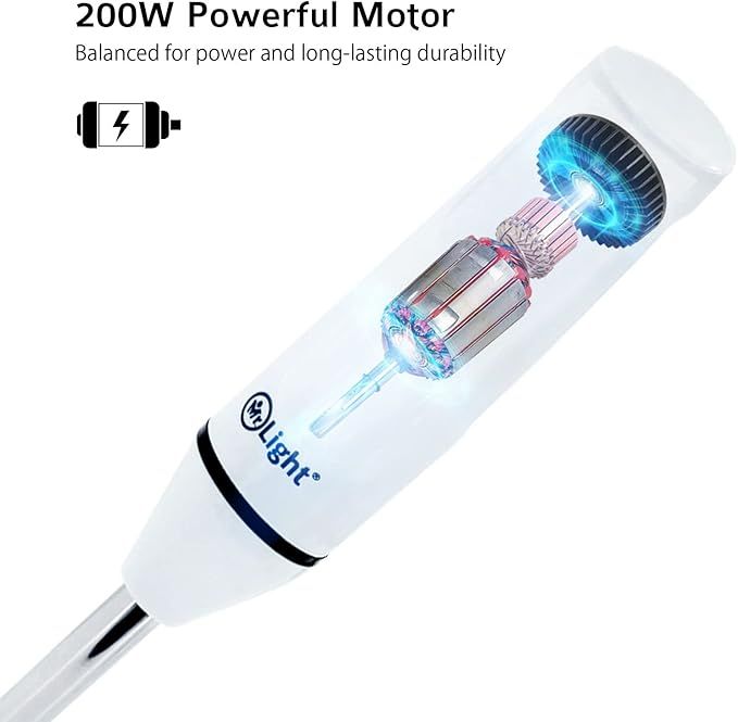 3-in-1 Hand Blender – 200W Motor, 2 Speed Settings, Stainless Steel Blades