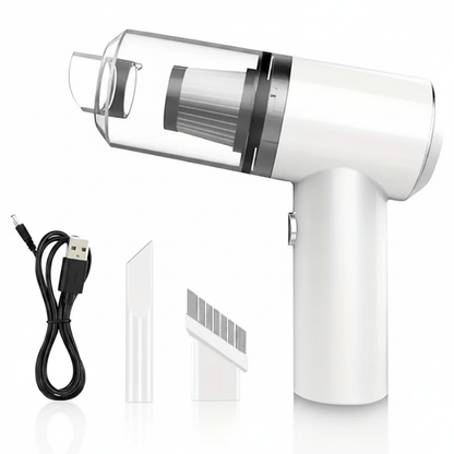 2-in-1 Portable Handheld Vacuum Cleaner & Blower – USB Rechargeable Mini Vacuum for Home, Car & Desk Use